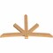 Ekena Millwork Alberta Smooth Timber Gable Bracket, Western Red Cedar, 84"W x 53"H x 3 1/2"D x 5 1/2"F, 15/12 Pitch GBW084X53X0406ALB00SWR - alternate 5